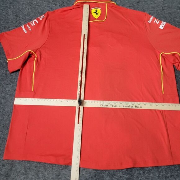 Ferrari F1 2024 Puma Pro Team Issue Men's Size 3XL Short Sleeve Polo Shirt Rare - Picture 12 of 14